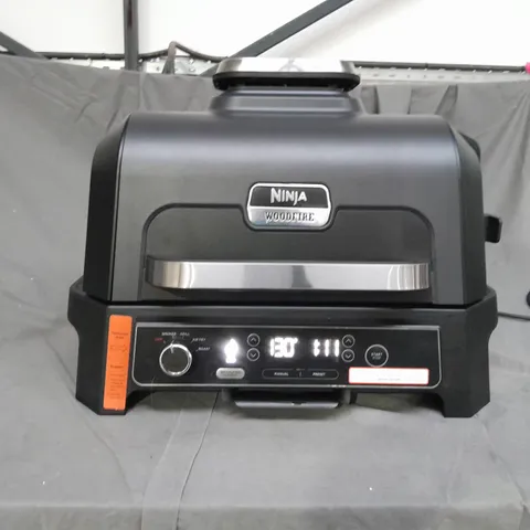 BOXED NINJA WOODFIRE PRO XL ELECTRIC BBQ GRILL & SMOKER 