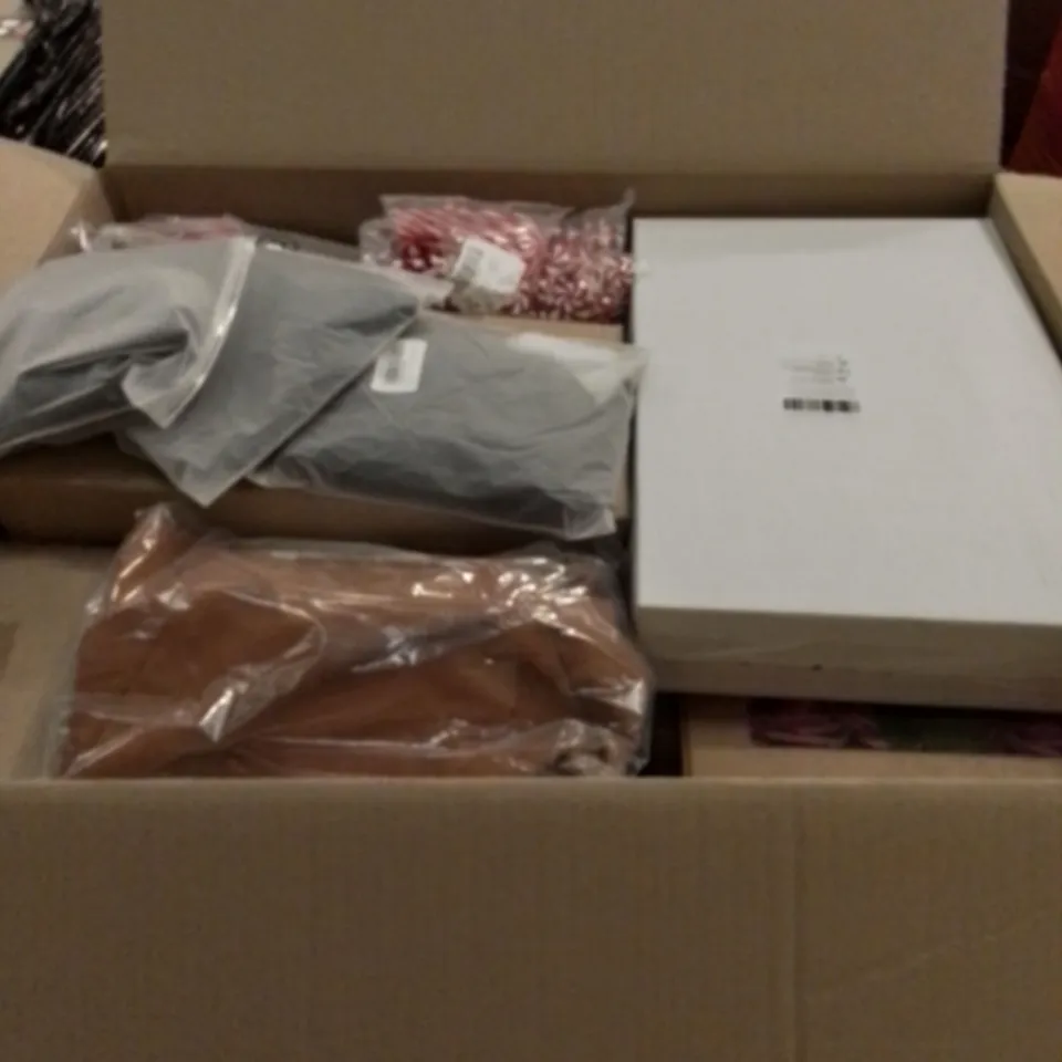 PALLET OF APPROXIMATELY ASSORTED HOUSEHOLD ITEMS TO INCLUDE CLOTHING,  EYEWEAR AND ROSES