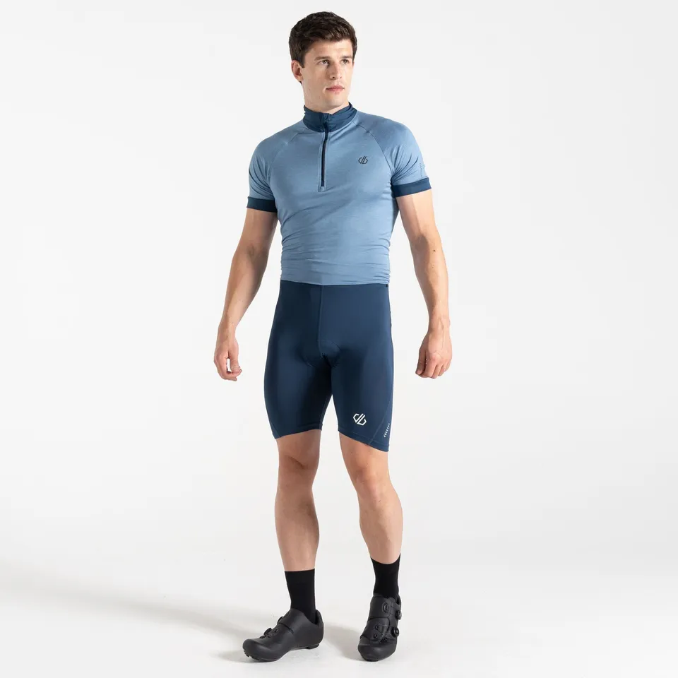 BRAND NEW DARE 2B MEN'S BOLD REFLECTIVE CYCLING SHORTS IN MOONLIGHT DENIM SIZE SMALL