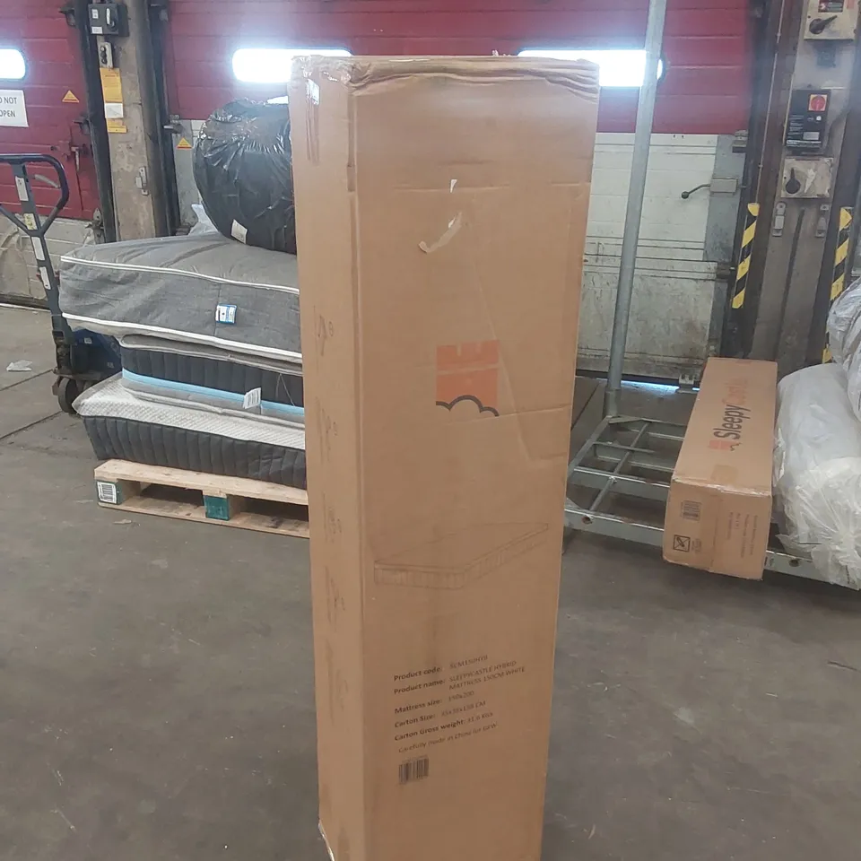 BOXED AND ROLLED SLEEPYCASTLE HYBRID 150CM KING SIZE MATTRESS