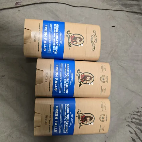 DR. SQUATCH FRESH FALLS NATURAL DEODORANT BARS – 3-PACK (ODOR-SQUATCHING SYSTEM)