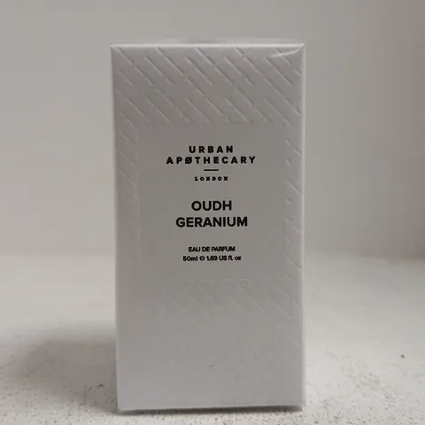 SEALED URBAN APOTHECARY OUDH GERANIUM EAU DE PARFUM 50ML