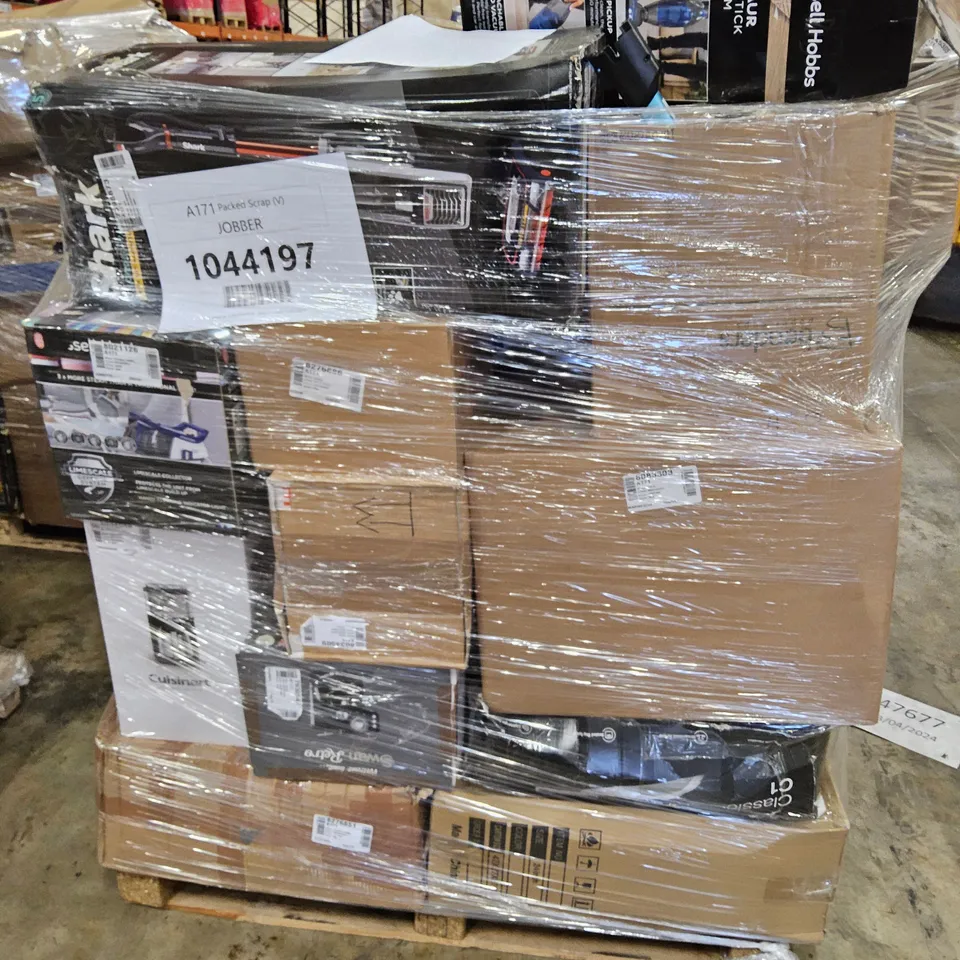 PALLET OF APPROXIMATELY 25 UNPROCESSED RAW RETURN HOUSEHOLD AND ELECTRICAL GOODS TO INCLUDE;