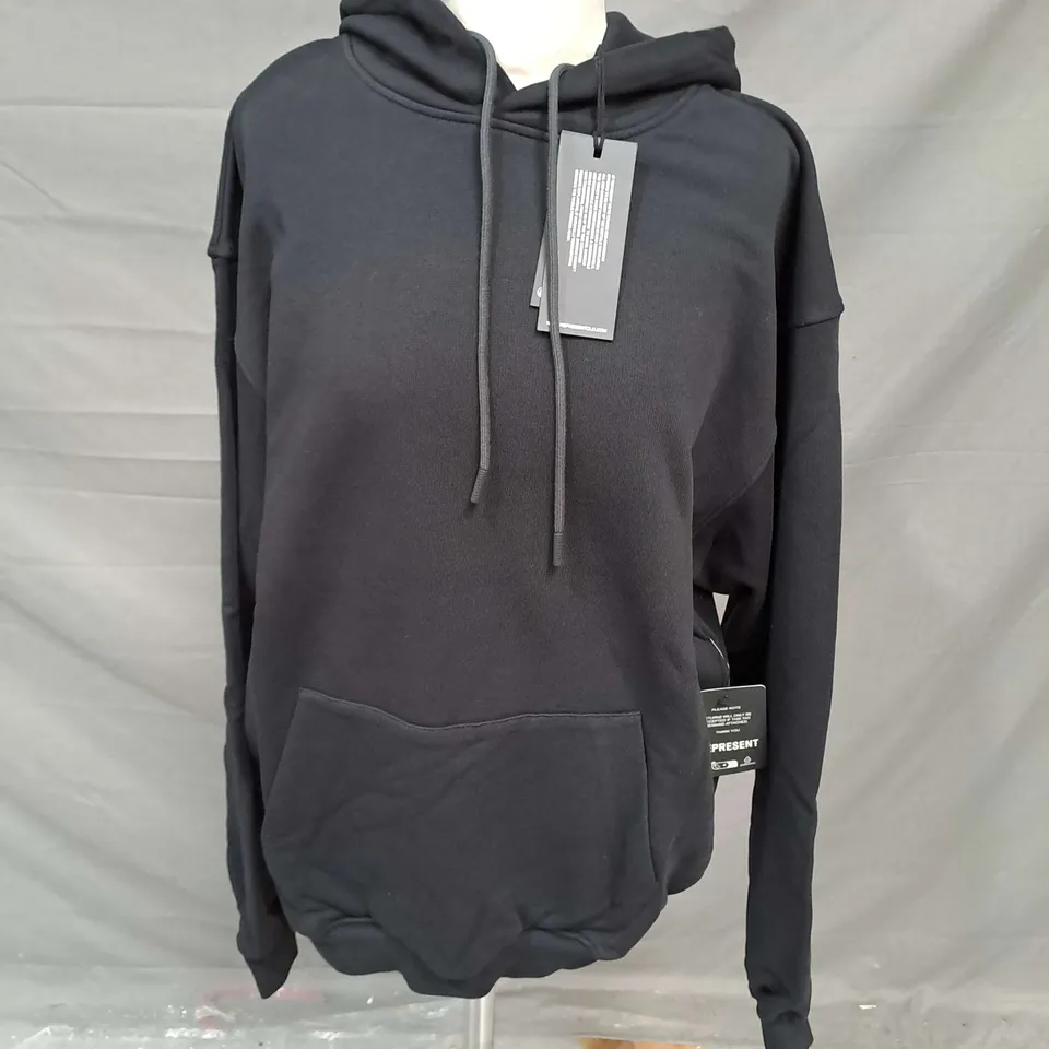 REPRESENT 247 CORE OVERSIZED HOODIE IN BLACK SIZE M