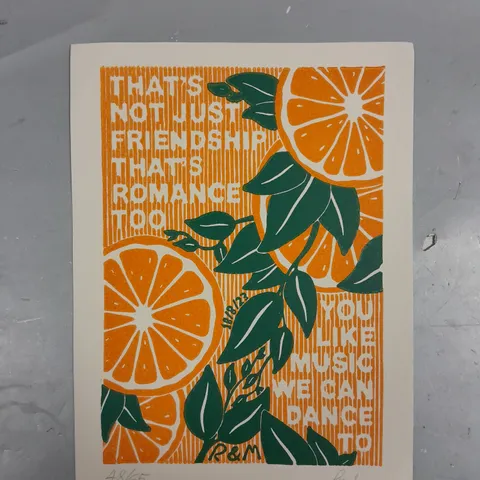 THE STROKES 'I'LL TRY ANYTHING ONCE' SIGNED LYRIC MINI POSTER #48/65