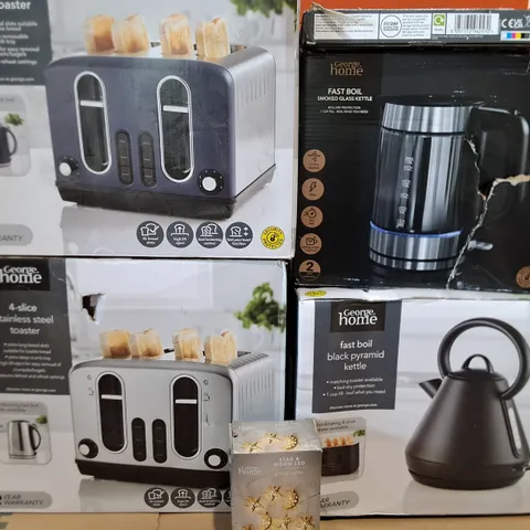 LOT OF 6 ASSORTED HOME APPLIANCES TO INCLUDE DIGITAL SCALES AND TOASTER