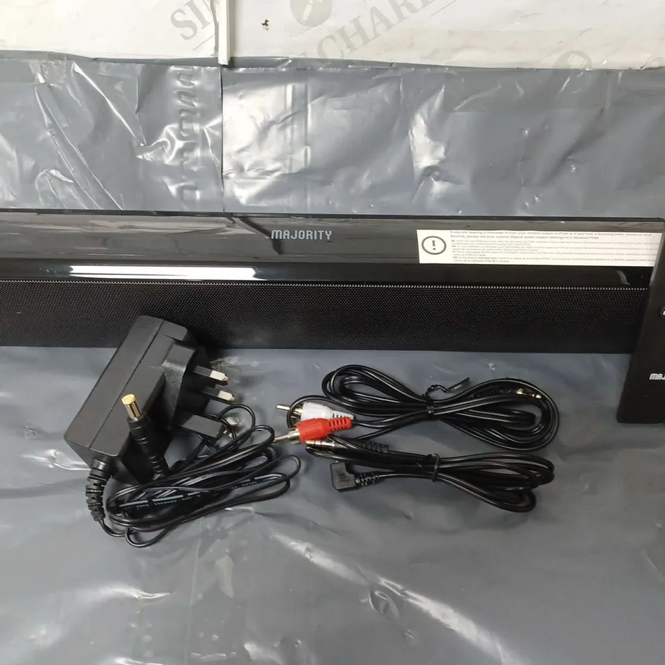 MAJORITY SLIM BLUETOOTH AUDIO SOUNDBAR IN BLACK