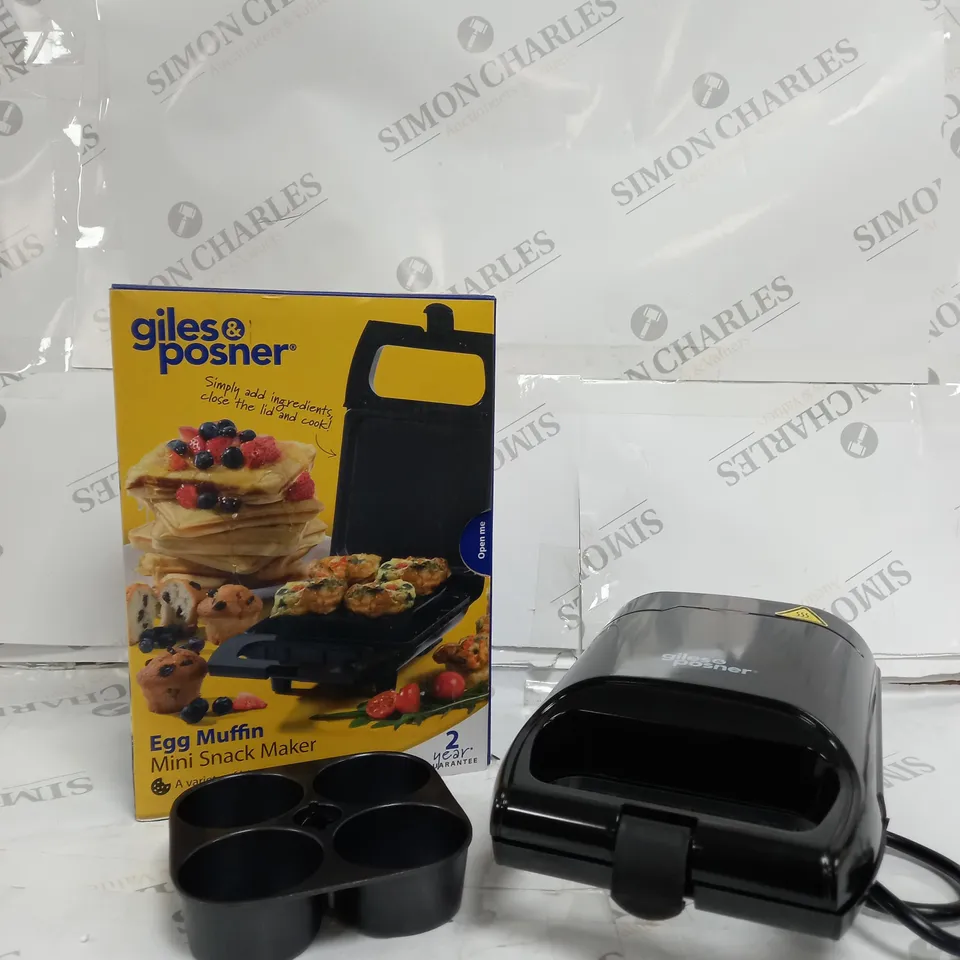GILES & POSNET EGG MUFFIN MAKER - MINI SNACK MAKER