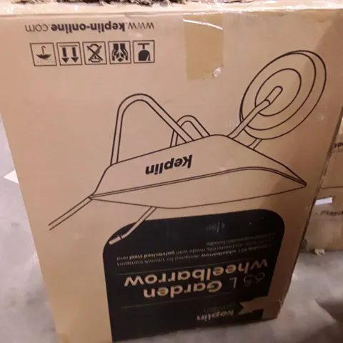 BOXED KEPLIN 65 LITRE GARDEN WHEELBARROW