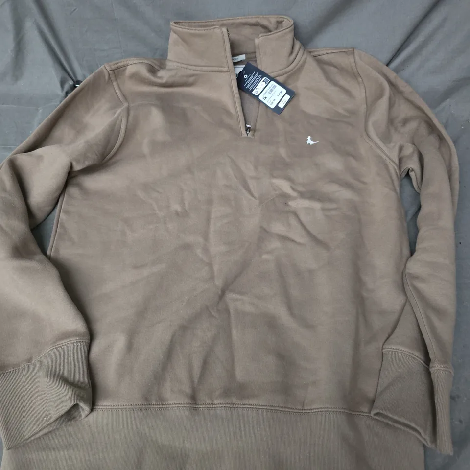 JACK WILLS BARCHESTER 1/4 IN FAWN - LARGE