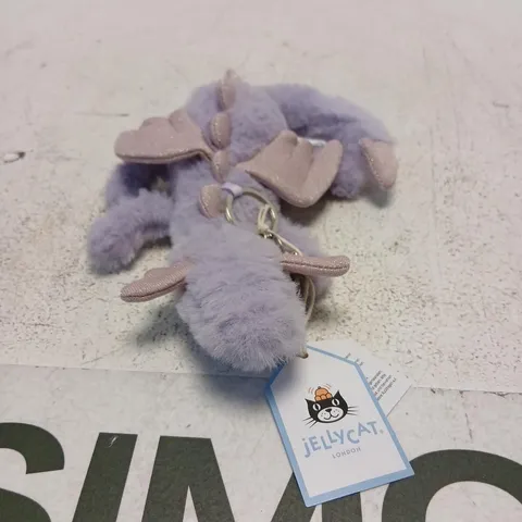 JELLYCAT LAVENDER DRAGON BAG CHARM