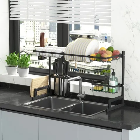 BOXED GRATIAN ADJUSTABLE OVER THE SINK DISH RACK