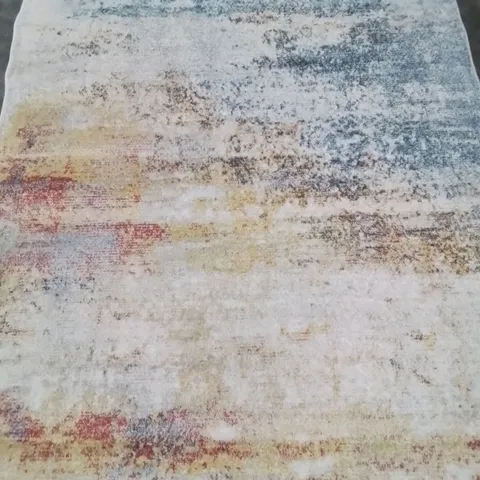 SURYA ALBRYNA TEAL/SKY BLUE/ORANGE RUG SIZE 160X213CM