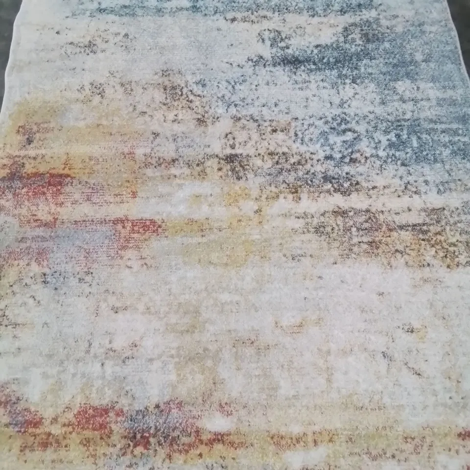 SURYA ALBRYNA TEAL/SKY BLUE/ORANGE RUG SIZE 160X213CM 