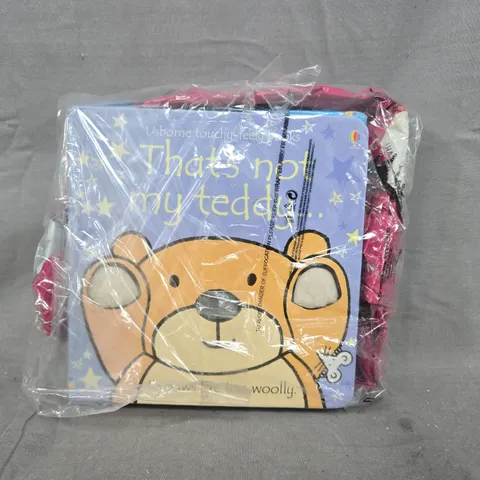 BOX OF APPROXIMATELY 10 ASSORTED HOUSEHOLD ITEMS TO INCLUDE THAT'S NOT MY TEDDY, ETC - COLLECTION ONLY