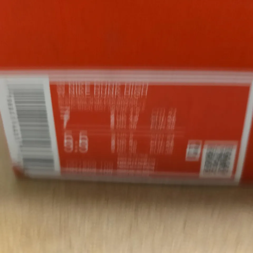 BOXED PAIR OF NIKE DUNK HIGH WHITE/CREAM SNEAKERS - UK SIZE 4.5