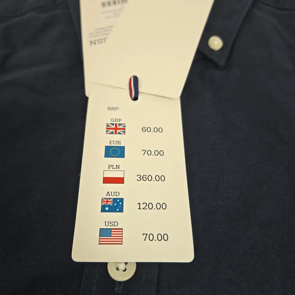 US POLO ASSN. DARK SAPPHIRE NAVY SHIRT UK SMALL TAGGED