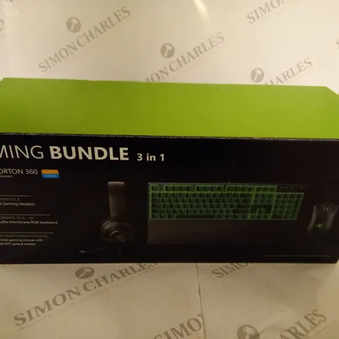BRAND NEW BOXED GAMING BUNDLE 3 IN 1 TO INCLUDE RAZER KRAKEN V3 X WIRED USB GAMING HEADSET, RAZER ORNATA V3 X LOW PROFILE MEMBRANE RGB KEYBOARD AND RAZOR DEATHADDER ESSENTIAL GAMING MOUSE
