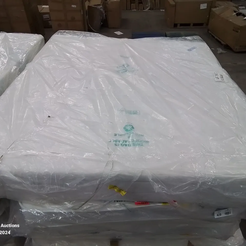 QUALITY BAGGED 4'6" DOUBLE SERENITY HYBRID COIL AND MEMORY FOAM MATTRESS