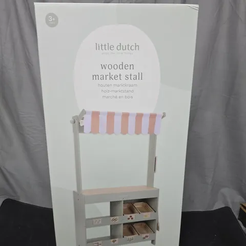 LITTLE DUTCH WOODEN MARKET STALL – TOY (AGE 3+)