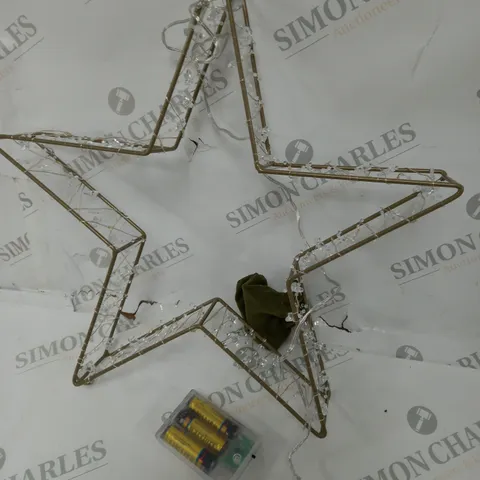 BOXED SARA DAVIES PRE-LIT BEADED STAR