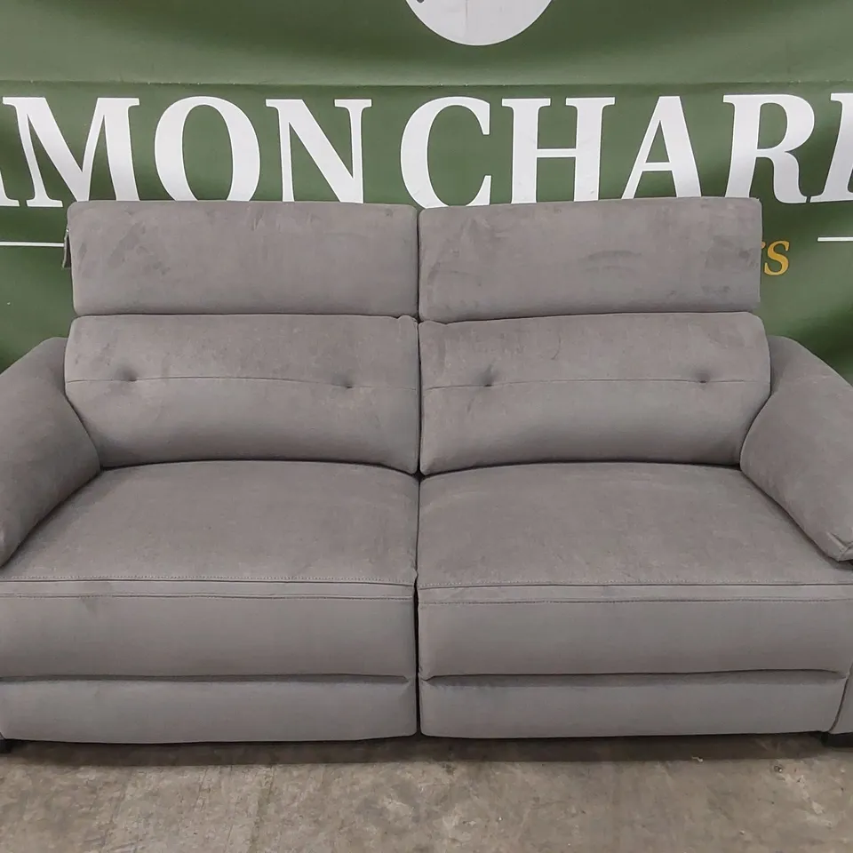 BOWEN VELVET FABRIC 3 SEATER POWER RECLINER SOFA RRP £1229