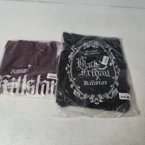 LOT OF APPROXIMATELY 38 BRAND NEW KILLSTAR CLOTHING ITEMS TO INCLUDE VIOLETS BALAD UNDERBUST CORSETS AND ISEBEAUS CURSE MAXI DRESSES - VARIOUS SIZES