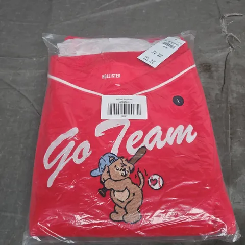 HOLLISTER GO TEAM GRAPHIC HOODIE – LARGE