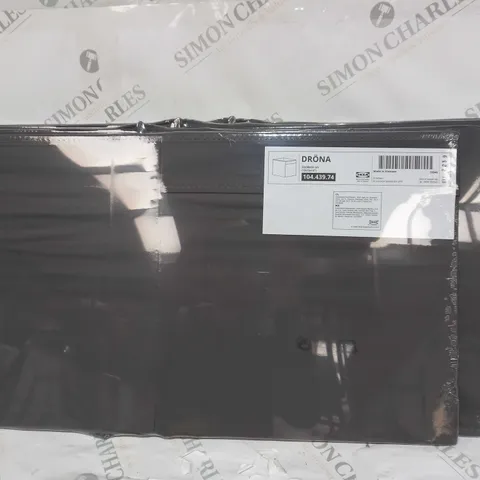4 X PACKAGED DRONE DARK GREY FOLDABLE STORAGE BOXES