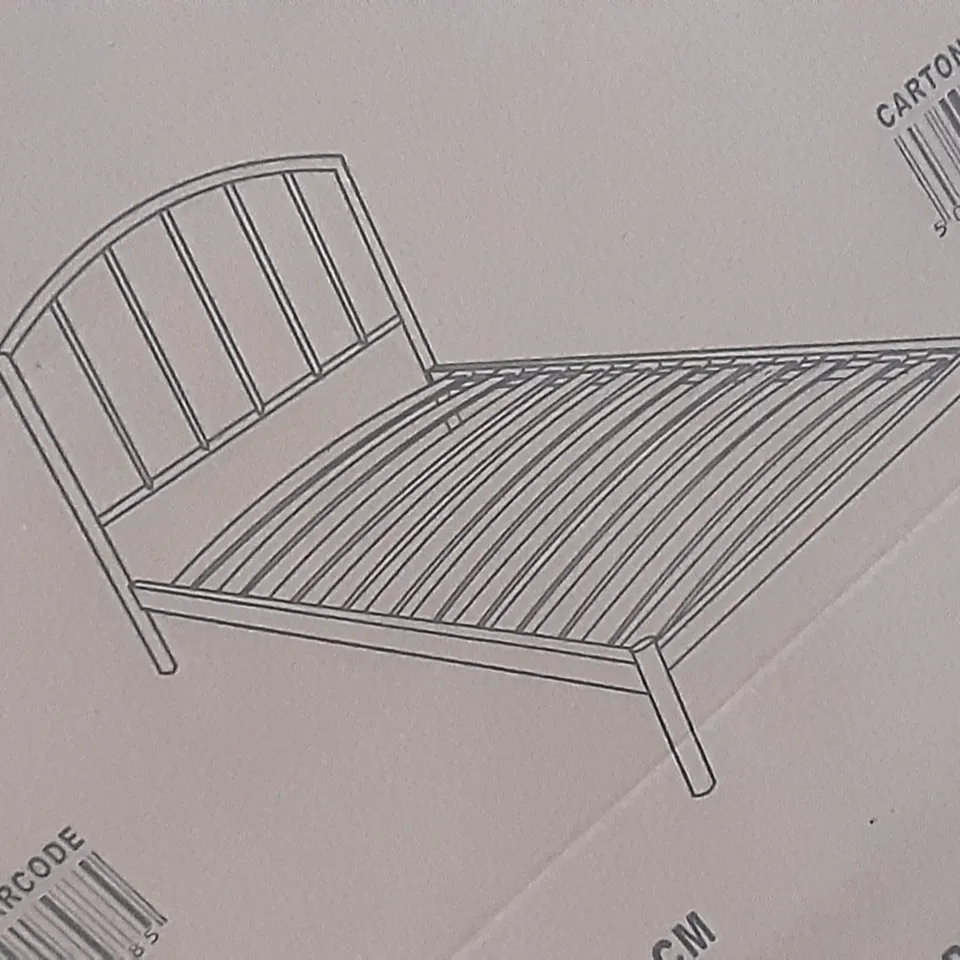 BOXED ONYX BED 90 CM IN STAIN BLACK,  2 BOXES 