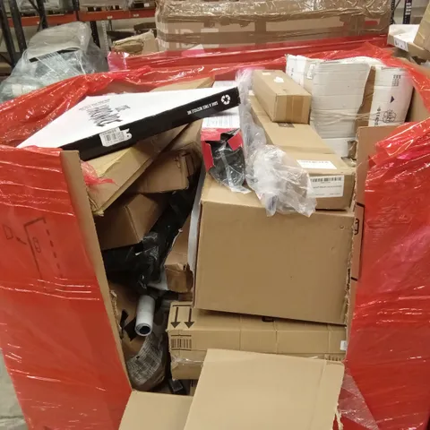 PALLET OF ASSORTED HOUSEHOLD GOODS AND PRODUCTS TO INCLUDE; FLATPACK FURNITURE ETC