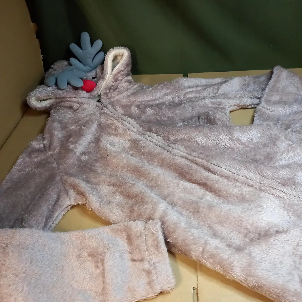 LOUNGEABLE DUSTY PINK SOFT FLUFFY ONESIE