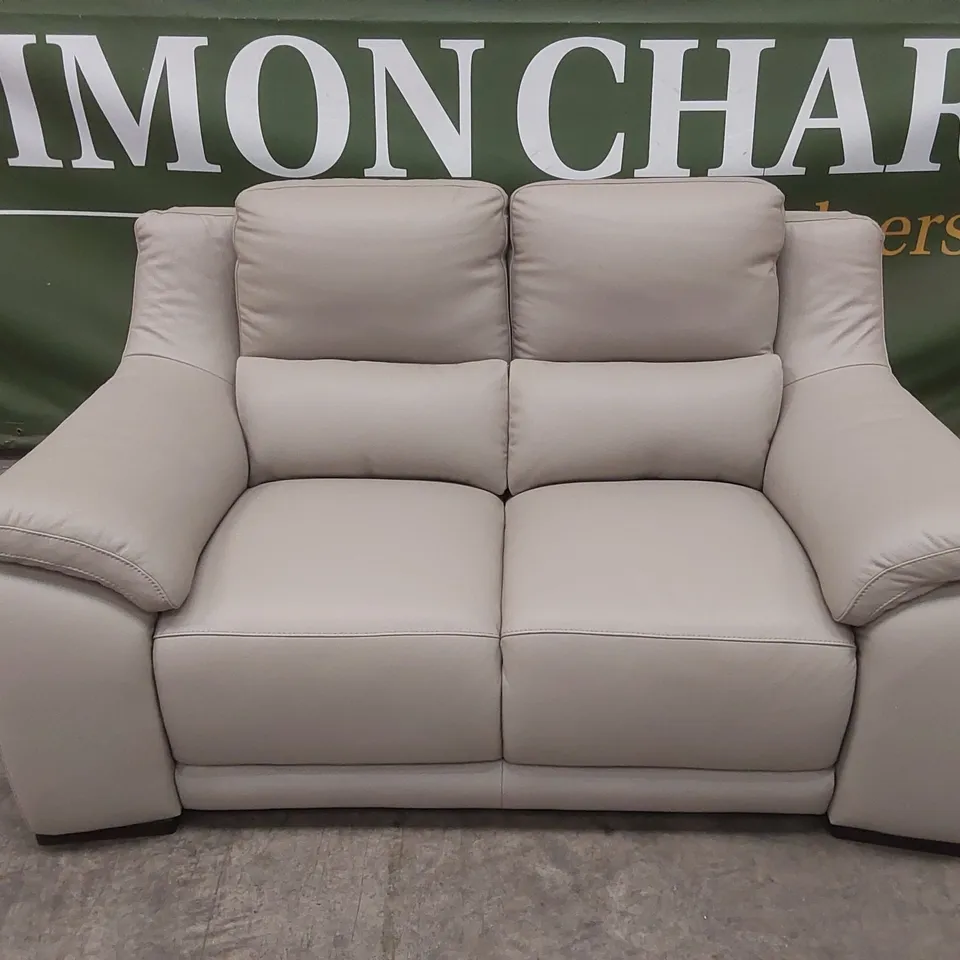 QUALITY DESIGNER ITALIAN MADE DEGANO 2 SEATER LEATHER SOFA