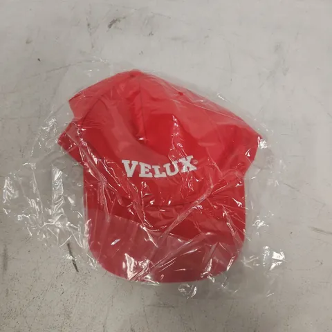 VELUX CAP – RED ADJUSTABLE BASEBALL CAP (PACKED)