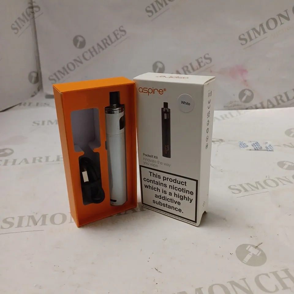 BOXED ASPIRE POCKEX KIT - WHITE. 