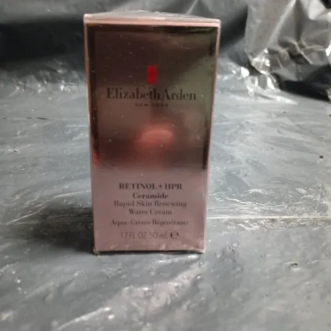 ELIZABETH ARDEN RETINOL + CERAMIDE RAPID SKIN RENEWAL WATER CREAM, 50 ML – BOXED