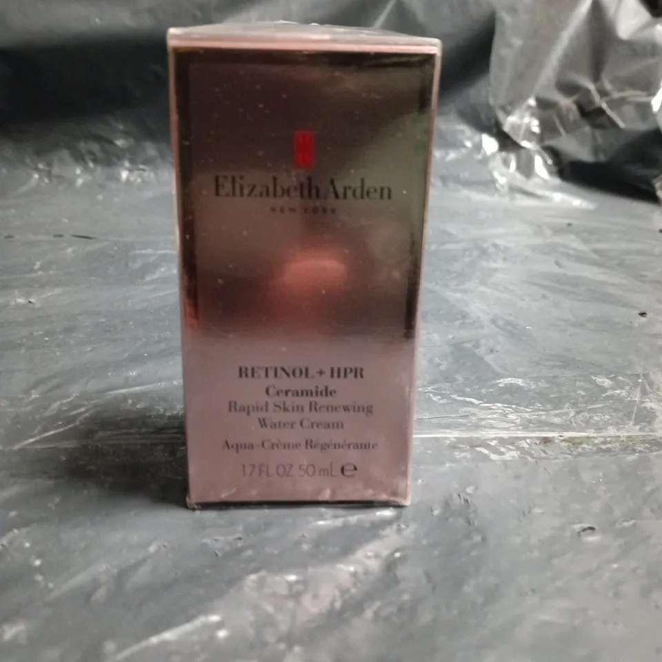 ELIZABETH ARDEN RETINOL + CERAMIDE RAPID SKIN RENEWAL WATER CREAM, 50 ML – BOXED 