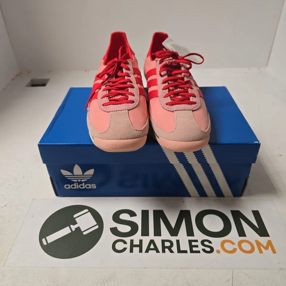BOXED PAIR OF ADIDAS SL 72 OG WOMENS TRAINERS IN PINK - UK 6.5