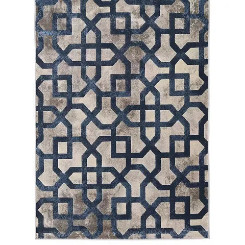 ORIGINS AVANTI GREY/BLUE AREA RUG 160X230CM - COLLECTION ONLY 