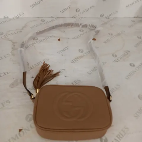 BROWN GUCCI STRAPPED BAG
