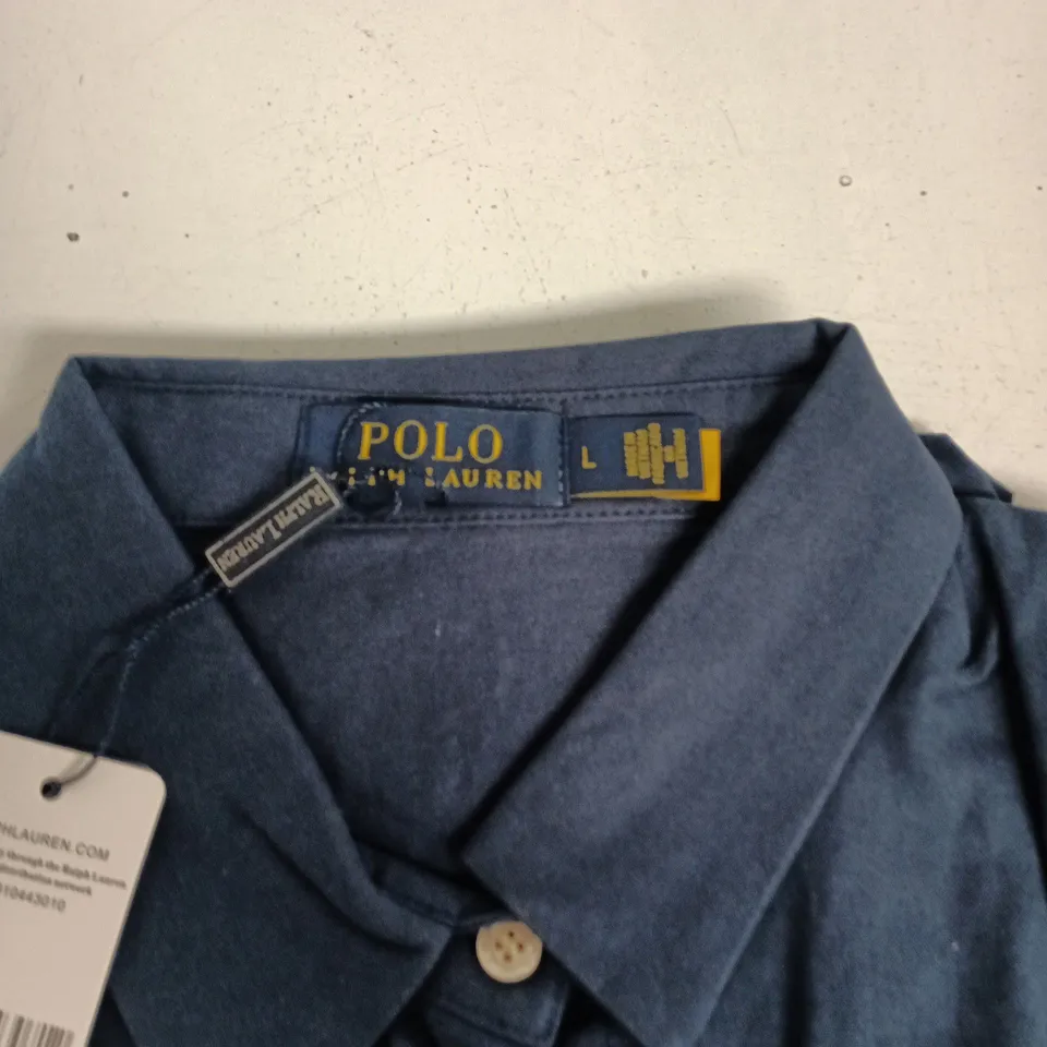 POLO RALPH LAUREN POLO SHIRT – NAVY – SIZE L – MEN'S
