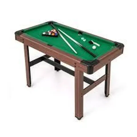 BOXED COSTWAY BLUE WOODEN POOL TABLE (1 BOX)