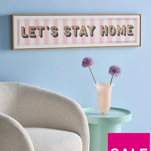 THE VERY COLLECTION LETS STAY HOME CANVAS 15X80CM - FSC® CERTIFIED