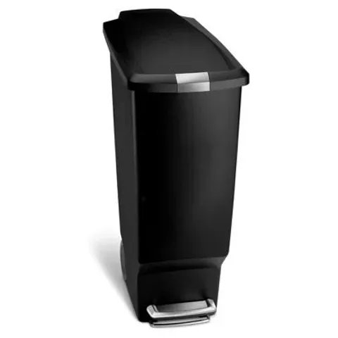 BOXED SIMPLEHUMAN 40L PLASTIC SLIM PEDAL BIN