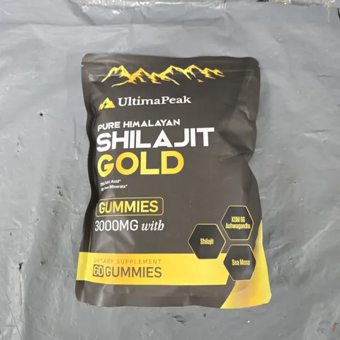 ULTIMAPEAK PURE HIMILAYAN SHILAJIT GOLD GUMMIES 3000MG X60