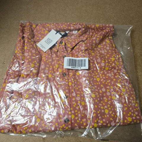 WHITE STUFF ADA PRINTED 3/4 SLEEVE SHIRT DRESS - 18