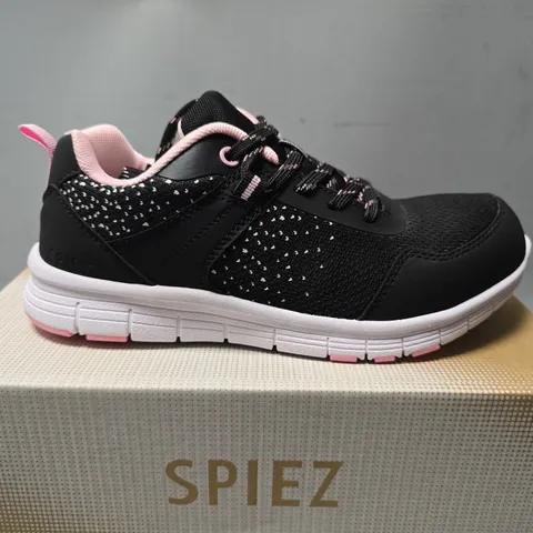 BOXED SPIEZ PINK & BLACK SAFETY BOOTS - EU 35