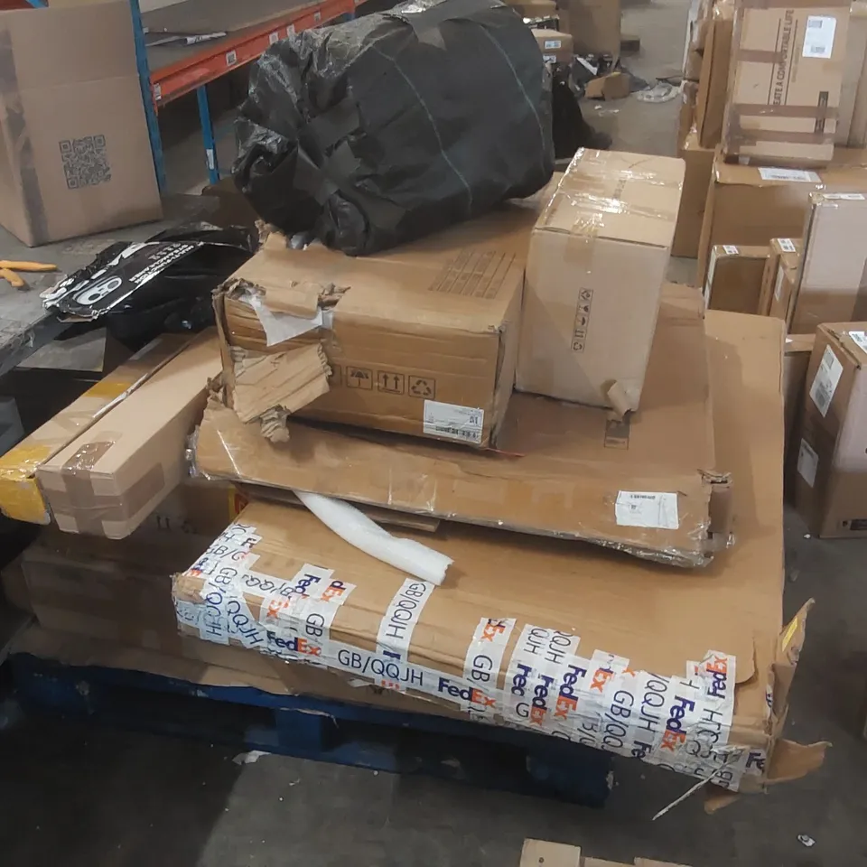 PALLET CONTAINING A LARGE QUANTITY OF ASSORTED FURNITURE PARTS ECT 
