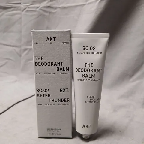 AKT THE DEODORANT BALM SC.02 AFTER THUNDER – CEDAR, EUCALYPTUS & BITTER ORANGE - 50ML