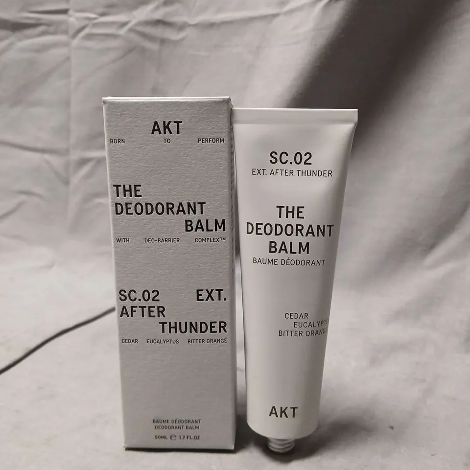 AKT THE DEODORANT BALM SC.02 AFTER THUNDER – CEDAR, EUCALYPTUS & BITTER ORANGE - 50ML